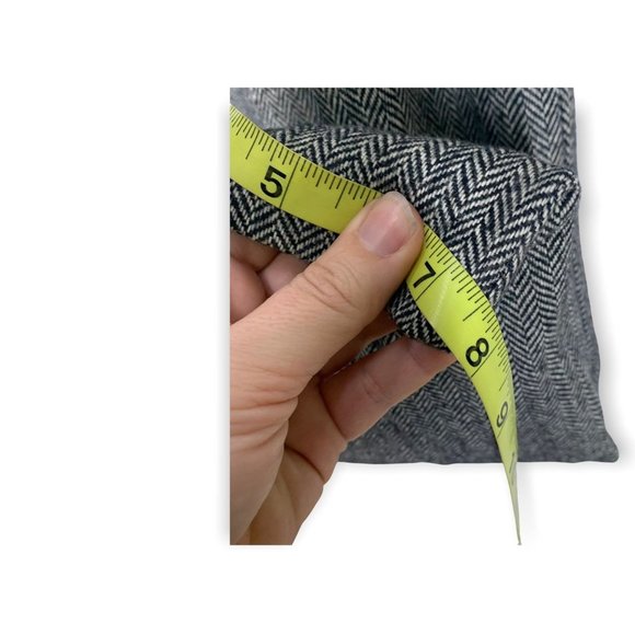 Vintage 90's Salem Micro Fishbone Wool Blend Pants Size 11 / 12 - Picture 11 of 11